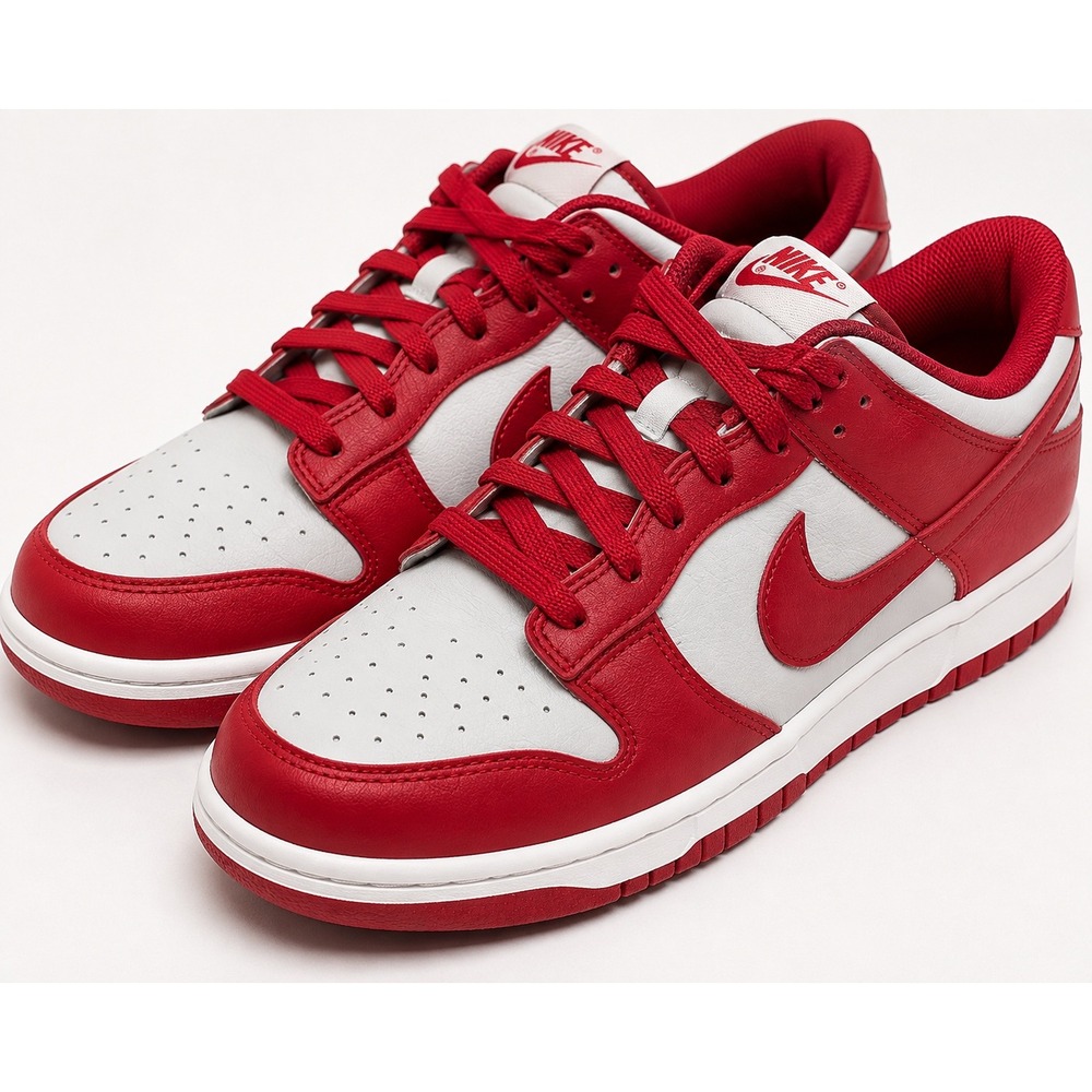 Nike Dunk Low GS UNLV Medium Grey Red CW1590-002 Youth 7Y Men's 7 Women's 8.5